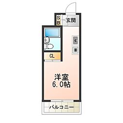 メゾン・ド・トレイユ ワンルームの間取図画像