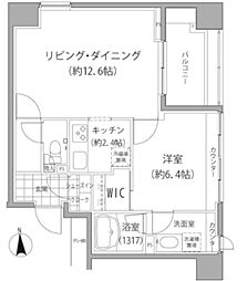 エーデル練馬 1LDKの間取図画像