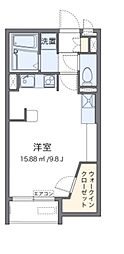 MIRANDAINSELGARDEN ワンルームの間取図画像