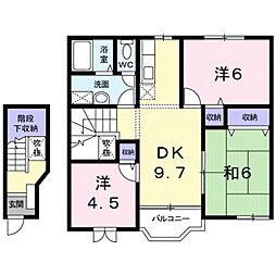 エトワール明石1 3DKの間取図画像