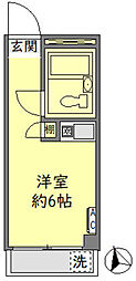 ハイシティ高田馬場 ワンルームの間取図画像