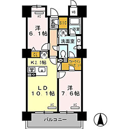ロイヤルパークス豊洲 2LDKの間取図画像