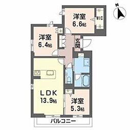 Lien 3LDKの間取図画像