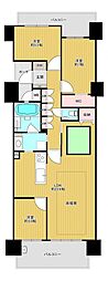 MJR六本松 3LDKの間取図画像