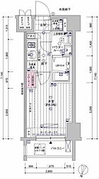 メインステージ南品川 1Kの間取図画像