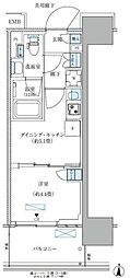 江東区大島4丁目マンション 1DKの間取図画像