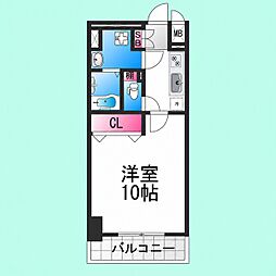 TKアンバーフロント中百舌鳥 1Kの間取図画像