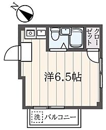 チェリーハイツ ワンルームの間取図画像