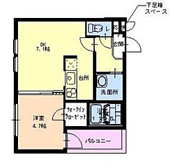 フジパレス内本町2番館 1LDKの間取図画像