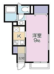 リバーパーク隅田1 1Kの間取図画像