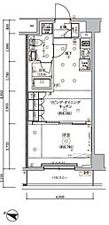 ARCOBALENO HASUNEII 1LDKの間取図画像
