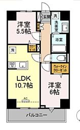 GRANDSOLEIL 2LDKの間取図画像