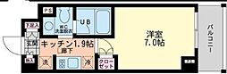 エスティメゾン哲学堂 1Kの間取図画像