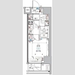 CREVISTA品川西大井2 1Kの間取図画像