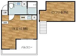 ノイエ西生田 ワンルームの間取図画像