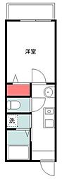 越谷市北越谷5丁目アパート 1Kの間取図画像