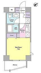 スタイリオ下丸子 1Kの間取図画像