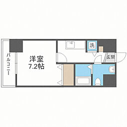 アソシアグロッツォ博多セントラルタワー 1Kの間取図画像
