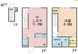 カインドネス南砂町 1LDKの間取図画像
