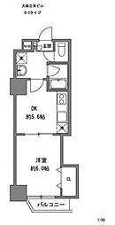 正栄プラザ 1DKの間取図画像