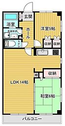 ステーションプラザ2 2LDKの間取図画像