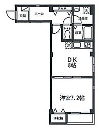 FKハウス 1LDKの間取図画像