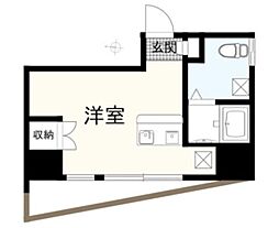 リエス大森ル・ノード ワンルームの間取図画像