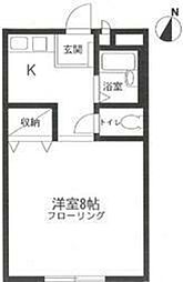 ソレイユ湘南 1Kの間取図画像