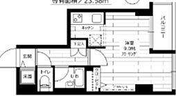 グランドコンシェルジュ蒲田EAST 1Kの間取図画像