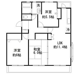 V-room成城南 3LDKの間取図画像