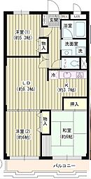 コーボック国領 3LDKの間取図画像