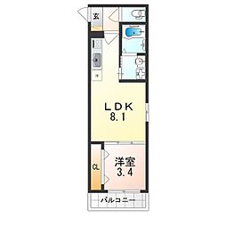 近鉄南大阪線 針中野駅 徒歩7分 2階/-