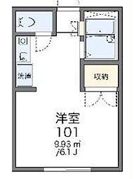 レオパレスラフィネ 1Kの間取図画像