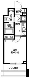 プレール・ドゥーク東京イースト4リバーサイド 1Kの間取図画像