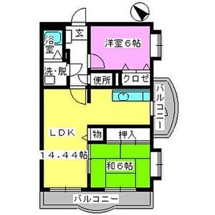 ピオーネ大神2_間取り_0