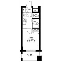 JR山手線 大塚駅 徒歩7分の賃貸マンション 4階1Kの間取り