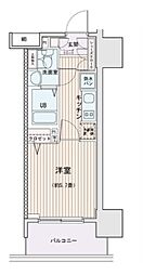 エスティメゾン錦糸町2 1Kの間取図画像