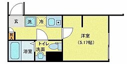 JR常磐線 三河島駅 徒歩6分の賃貸マンション 3階1Kの間取り