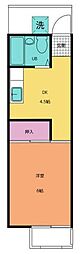 シャインオガワ 1DKの間取図画像