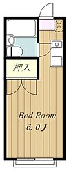 エステートピア11 ワンルームの間取図画像