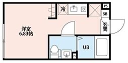 赤羽terrace ワンルームの間取図画像