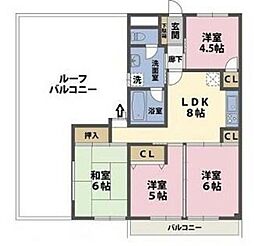 グレース六実 4LDKの間取図画像