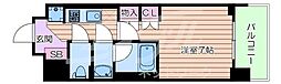 ルネフラッツ谷町四丁目 1Kの間取図画像