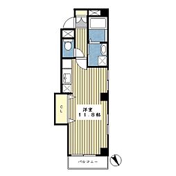 レイグランデ2 ワンルームの間取図画像