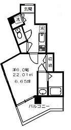 Greenroom代沢 1Kの間取図画像
