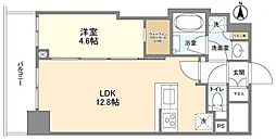 コンフォリア桜上水 1LDKの間取図画像