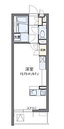 クレイノアンジュ ワンルームの間取図画像
