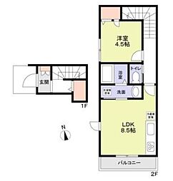 PROSIT 1LDKの間取図画像