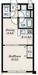 S-FORT八王子南 1DKの間取図画像