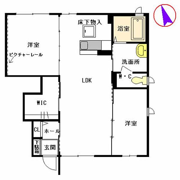 ウェルシー　I棟 A0101｜熊本県八代市高島町(賃貸アパート2LDK・1階・58.17㎡)の写真 その2